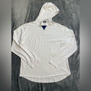 B Draddy White Hooded Shirt